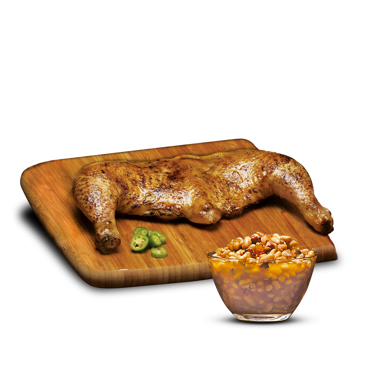 PKT Ahorres 1: medio pollo + 1 complemento