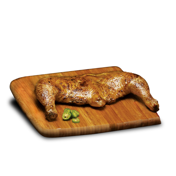 Medio pollo pierna y muslo
