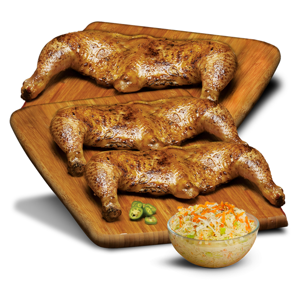 PKT Ahorres 3: 3 medios pollos + 1 complemento